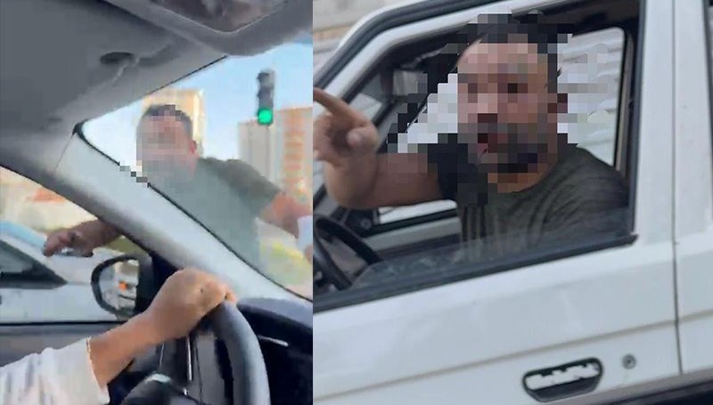 trafikte tartistigi kadinlarinaracina saldirdi Y3rQJSVM