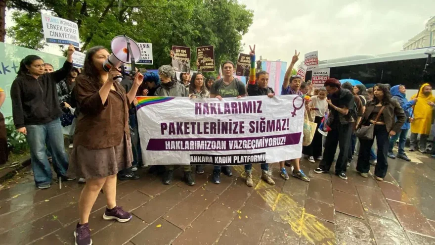 12. Yargı Paketi protestosuna polis müdahalesi: Halkevleri Genel Başkanı gözaltına alındı